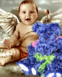 Cupid Baby and blue bears (515x640)
