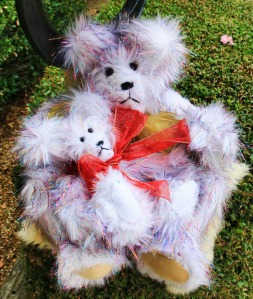 Tinsel Bear Momma and Baby