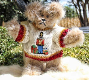 Little Tin Soldier for Christmas Sweater Bear