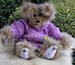 Purple Sweater Bear